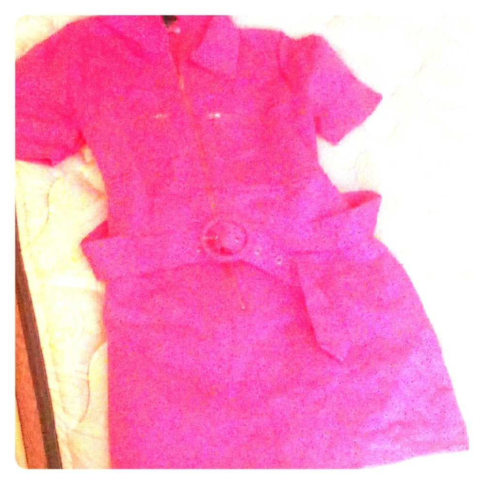 Fashion nova pink dress midi